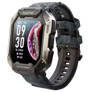 Smartwatch C20 Pro – Estilo militar sumergible y resistente al agua